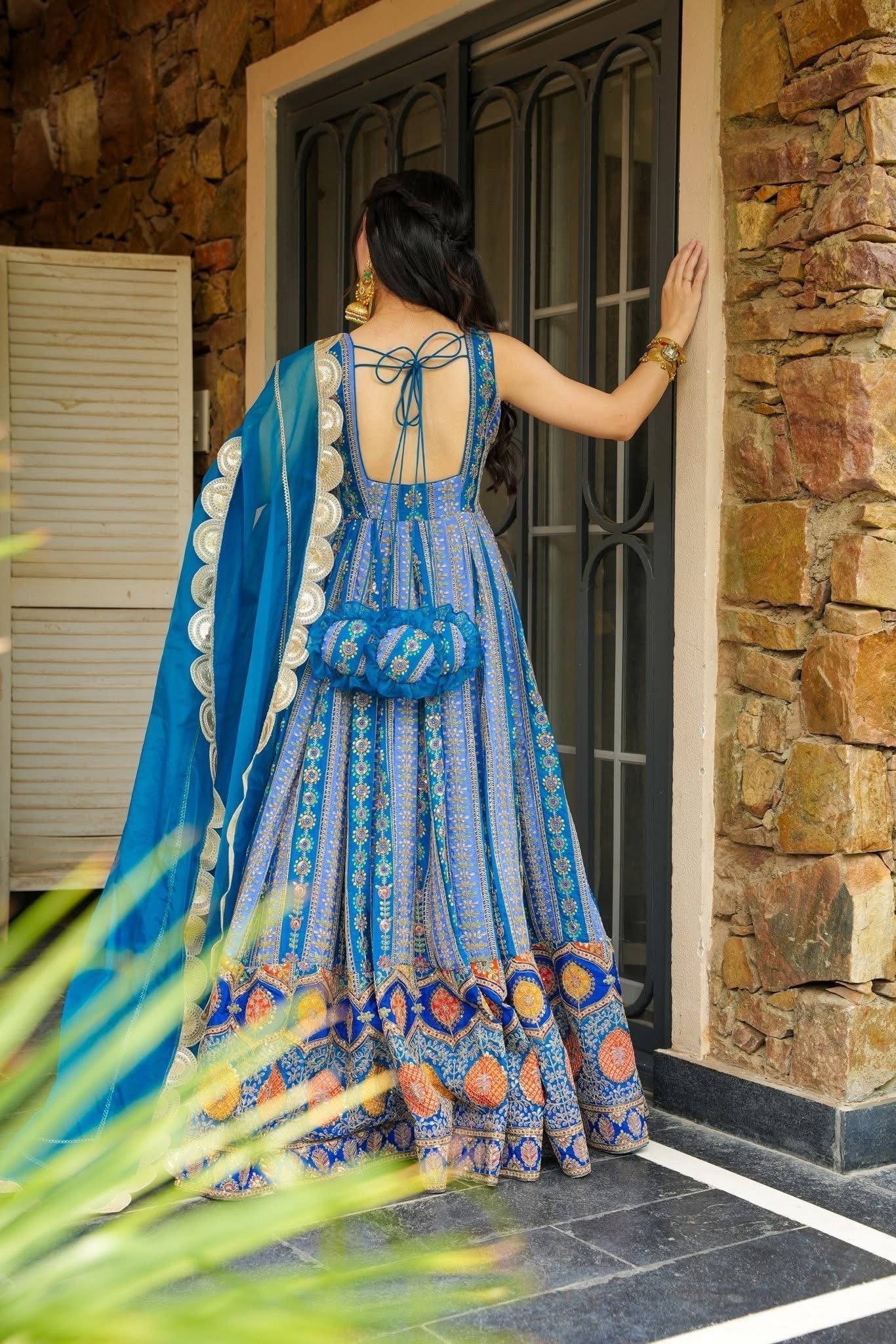 Azure Aabroo Maxi Set